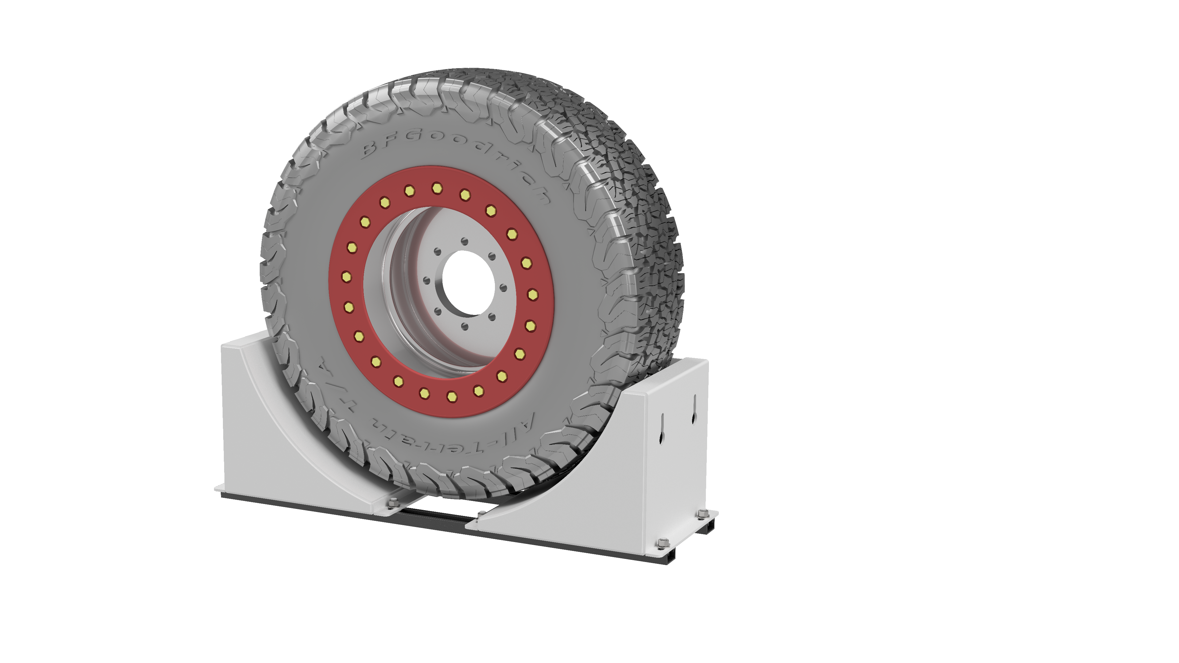 Heavy Duty Adjustable Spare wheel holder CATEGORY 5 FABRICATIONS NQ